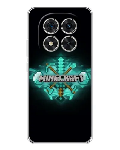 Чохол для Xiaomi Redmi Note 15 Pro 5G з картинкою «Minecraft Diamond лого»