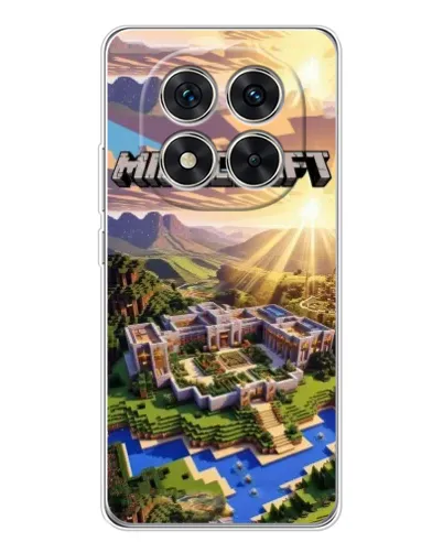 Чохол для Xiaomi Redmi Note 15 Pro 5G з картинкою «Minecraft панорама»