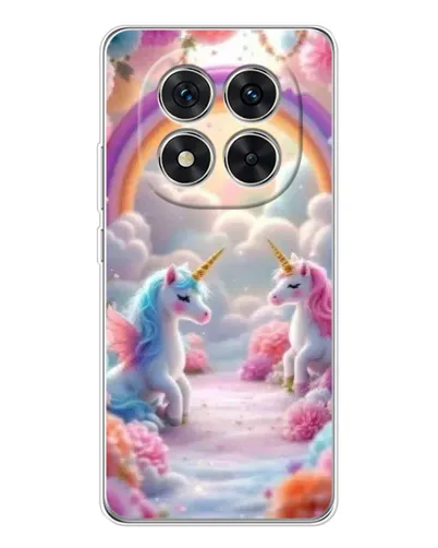 Чохол для Xiaomi Redmi Note 15 Pro 5G з картинкою «Веселка і єдинороги»