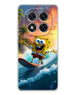 Чохол для Xiaomi Redmi Note 15 Pro 5G з картинкою «Губка Боб серфінгіст»