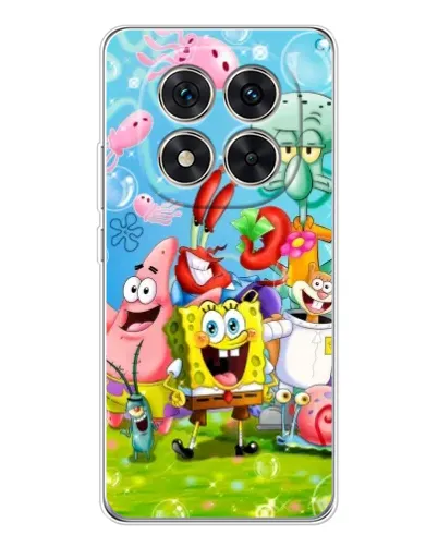 Чехол для Xiaomi Redmi Note 15 Pro 5G с картинкой «Губка Боб и друзья» Чехол для Xiaomi Redmi Note 15 Pro 5G с картинкой «Губка Боб и друзья»
