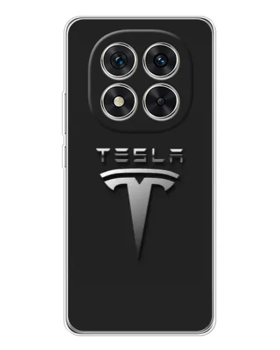 Чохол для Xiaomi Redmi Note 15 Pro 5G з картинкою «Сталевий логотип Tesla»