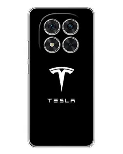 Чохол для Xiaomi Redmi Note 15 Pro 5G з картинкою «Tesla White Logo»