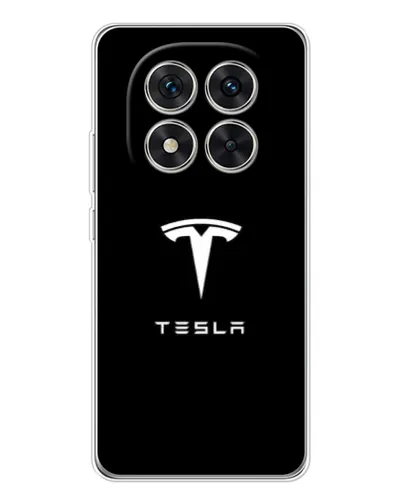 Чохол для Xiaomi Redmi Note 15 Pro 5G з картинкою «Tesla White Logo»