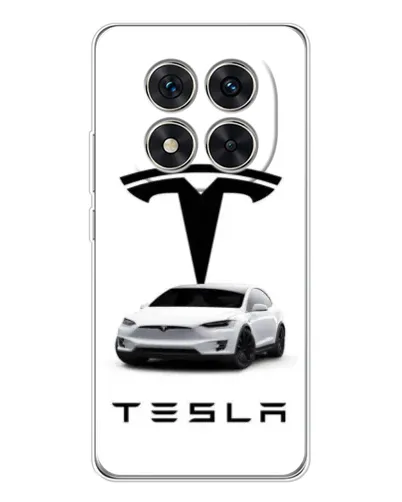Чохол для Xiaomi Redmi Note 15 Pro 5G з картинкою «Tesla White Style»