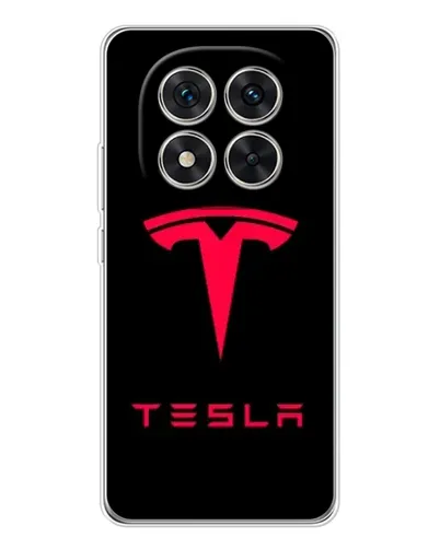 Чохол для Xiaomi Redmi Note 15 Pro 5G з картинкою «Tesla Red Logo»