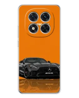 Чохол для Xiaomi Redmi Note 15 Pro 5G з картинкою «Помаранчевий Mercedes AMG»