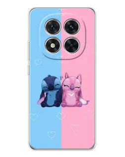 Чехол для Xiaomi Redmi Note 15 Pro 5G с картинкой «Stitch и Angel Love»