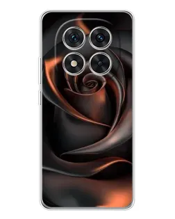 Чохол для Xiaomi Redmi Note 15 Pro 5G з картинкою «Шовкова чорна троянда»