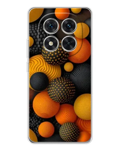 Чохол для Xiaomi Redmi Note 15 Pro 5G з картинкою «Об'ємні помаранчеві сфери»