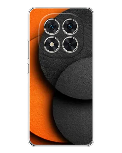 Чохол для Xiaomi Redmi Note 15 Pro 5G з картинкою «Геометрія помаранчевих кіл»