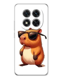 Чохол для Xiaomi Redmi Note 15 Pro 5G з картинкою «Капібара в окулярах»