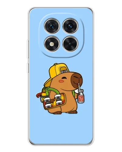 Чохол для Xiaomi Redmi Note 15 Pro 5G з картинкою «Капібара на скейті»
