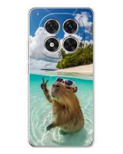 Чохол для Xiaomi Redmi Note 15 Pro 5G з картинкою «Капібара на морі»
