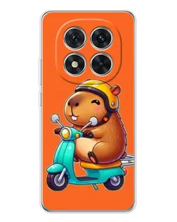 Чохол для Xiaomi Redmi Note 15 Pro 5G з картинкою «Капібара на скутері»
