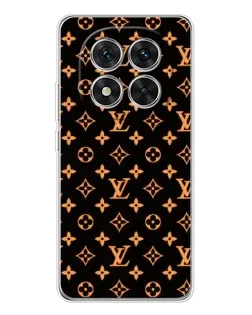 Чехол для Xiaomi Redmi Note 15 Pro Plus с картинкой «Золотая монограмма LV»