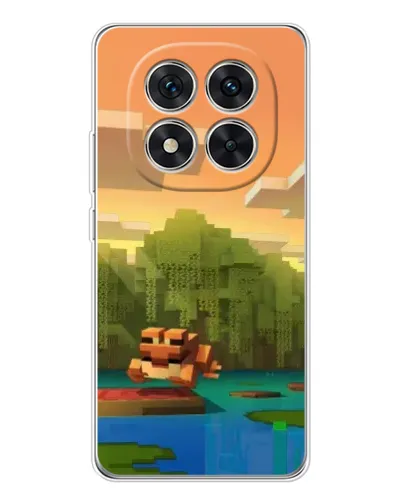 Чехол для Xiaomi Redmi Note 15 Pro Plus с картинкой «Майнкрафт закат солнца»