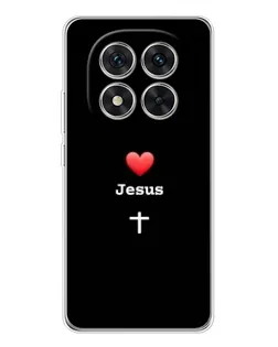 Чохол для Xiaomi Redmi Note 15 Pro Plus з картинкою «Серце - Jesus»