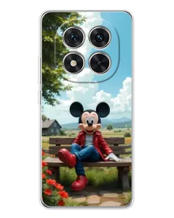 Чехол для Xiaomi Redmi Note 15 Pro Plus с картинкой «Микки на скамейке»