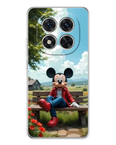Чехол для Xiaomi Redmi Note 15 Pro Plus с картинкой «Микки на скамейке»