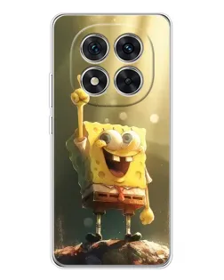 Чехол для Xiaomi Redmi Note 15 Pro Plus с картинкой «Сияющий Спанч Боб»