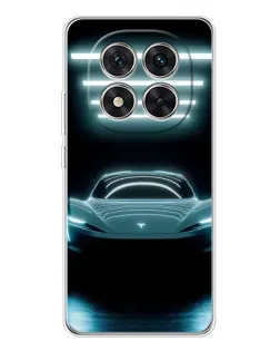 Чехол для Xiaomi Redmi Note 15 Pro Plus с картинкой «Tesla в неоне»