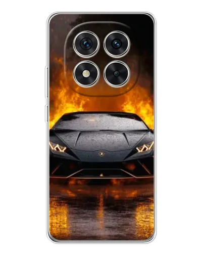 Чехол для Xiaomi Redmi Note 15 Pro Plus с картинкой «Lamborghini в огне»
