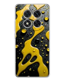 Чехол для Xiaomi Redmi Note 15 Pro Plus с картинкой «Жидкое желтое золото»