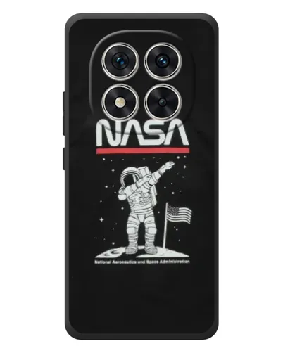 Чехол для Xiaomi Redmi Note 15 Pro с картинкой «NASA — шагаем по Луне»