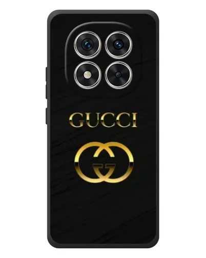 Чехол для Xiaomi Redmi Note 15 Pro с картинкой «Золотой логотип Gucci»