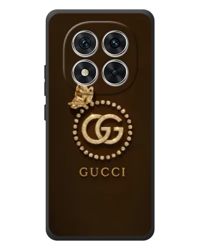 Чехол для Xiaomi Redmi Note 15 Pro с картинкой «Gucci — золотая бабочка»