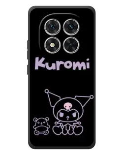 Чехол для Xiaomi Redmi Note 15 Pro с картинкой «Kuromi — черный минимализм»