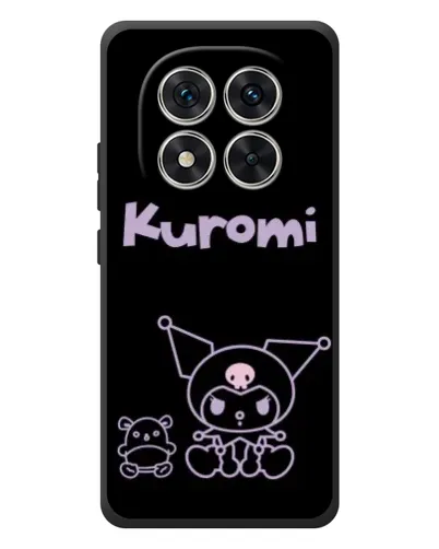 Чехол для Xiaomi Redmi Note 15 Pro с картинкой «Kuromi — черный минимализм»