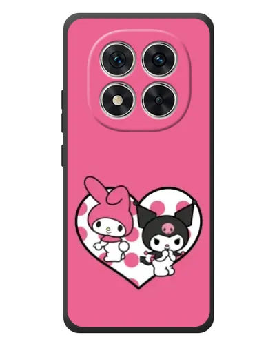 Чехол для Xiaomi Redmi Note 15 Pro с картинкой «Kuromi и My Melody»