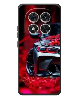 Чехол для Xiaomi Redmi Note 15 Pro с картинкой «Спортивная BMW и цветы»