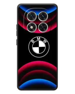 Чехол для Xiaomi Redmi Note 15 Pro с картинкой «Логотип BMW и неоновые дуги»