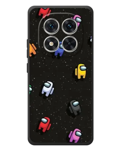 Чехол для Xiaomi Redmi Note 15 Pro с картинкой «Космический паттерн Among Us»