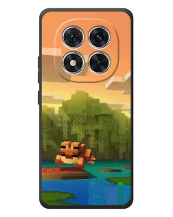 Чехол для Xiaomi Redmi Note 15 Pro с картинкой «Майнкрафт закат солнца»