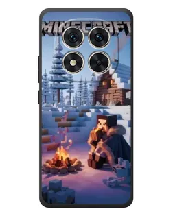 Чехол для Xiaomi Redmi Note 15 Pro с картинкой «Зимний Minecraft»