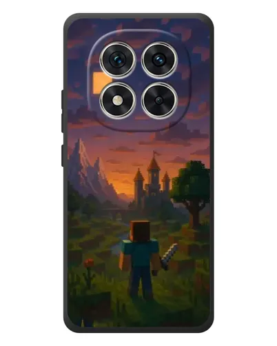 Чехол для Xiaomi Redmi Note 15 Pro с картинкой «Стив у башни»
