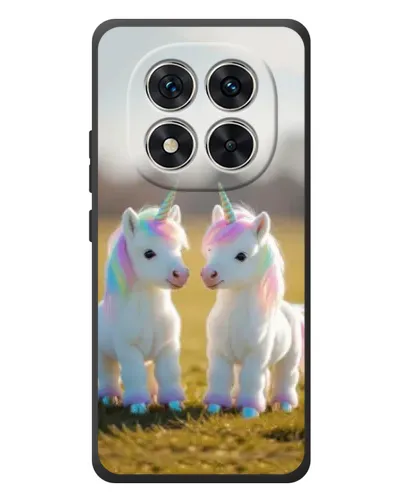 Чехол для Xiaomi Redmi Note 15 Pro с картинкой «Пара единорогов»