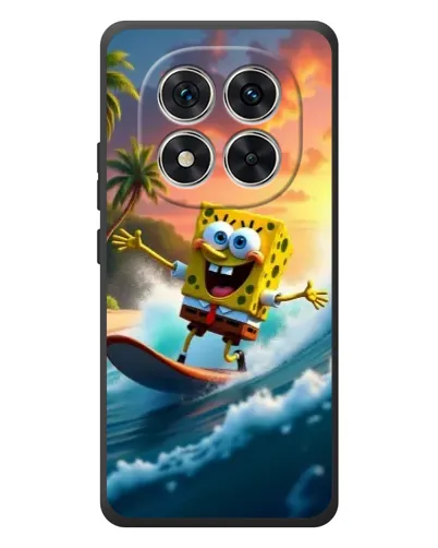 Чехол для Xiaomi Redmi Note 15 Pro с картинкой «Губка Боб серфингист»