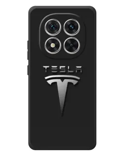 Чехол для Xiaomi Redmi Note 15 Pro с картинкой «Стальной логотип Tesla»