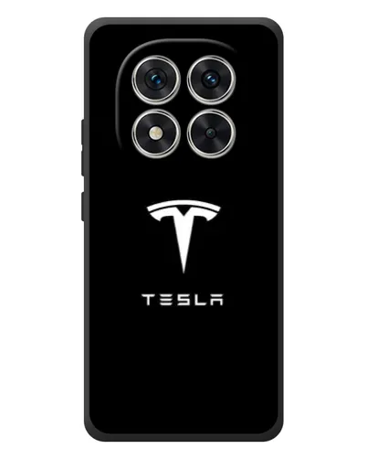 Чехол для Xiaomi Redmi Note 15 Pro с картинкой «Tesla White Logo»