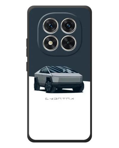 Чехол для Xiaomi Redmi Note 15 Pro с картинкой «Серебристый Cybertruck Tesla»