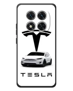 Чехол для Xiaomi Redmi Note 15 Pro с картинкой «Tesla White Style»
