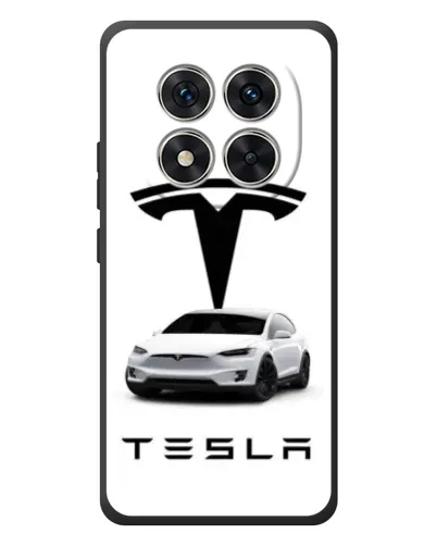 Чехол для Xiaomi Redmi Note 15 Pro с картинкой «Tesla White Style»