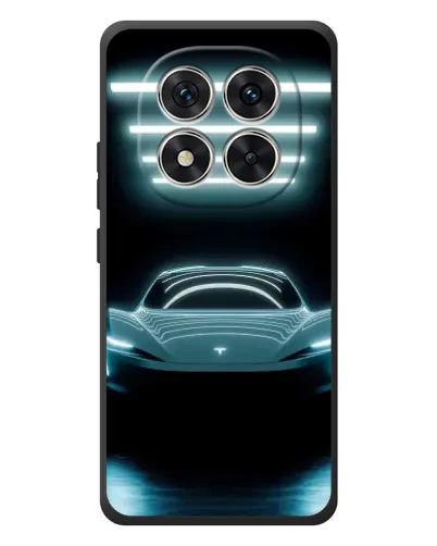 Чехол для Xiaomi Redmi Note 15 Pro с картинкой «Tesla в неоне»