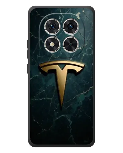 Чехол для Xiaomi Redmi Note 15 Pro с картинкой «Мраморная Tesla Gold»