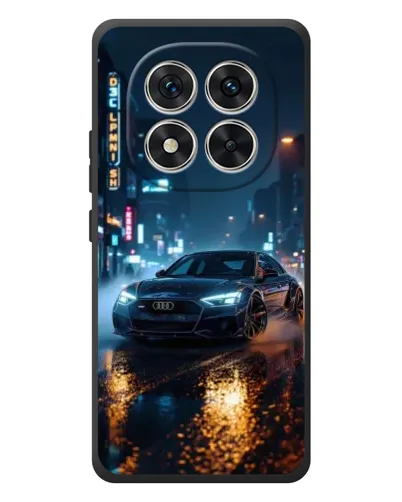 Чехол для Xiaomi Redmi Note 15 Pro с картинкой «Ночной город и Audi»